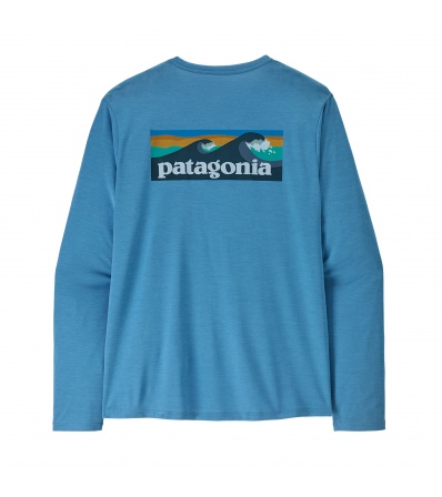Patagonia Long-Sleeved Capilene Cool Daily Shirt - Boardshort Logo M's